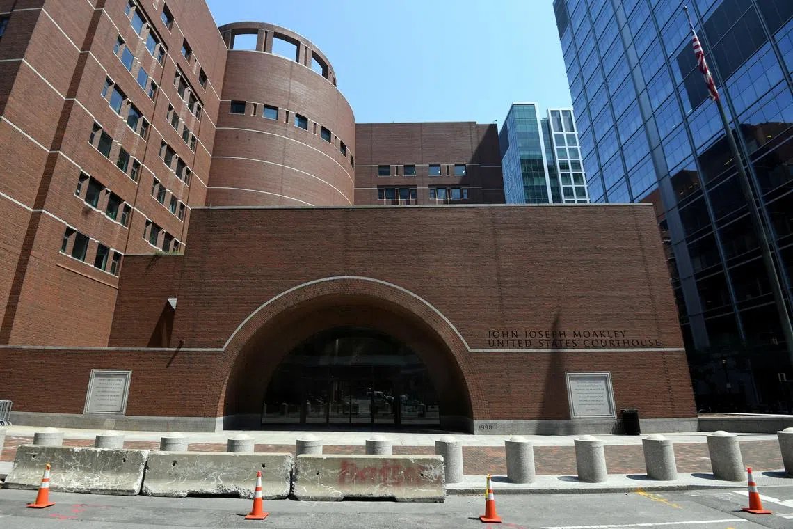 FILE PHOTO: A general view of The John Joseph Moakley United States Courthouse in Boston, Massachusetts, U.S., July 27, 2021.  REUTERS/Nicholas Pfosi/File Photo