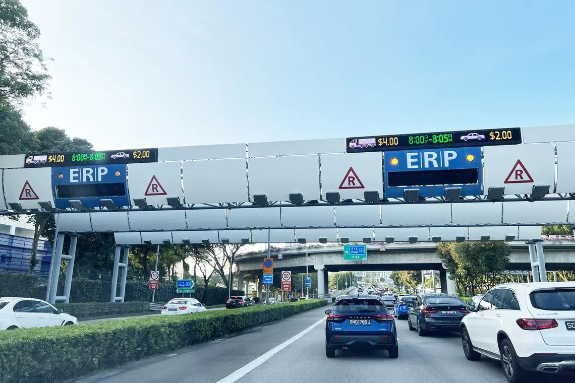 Based on LTA's monitoring of traffic conditions in February, traffic has built up at several stretches of expressways.