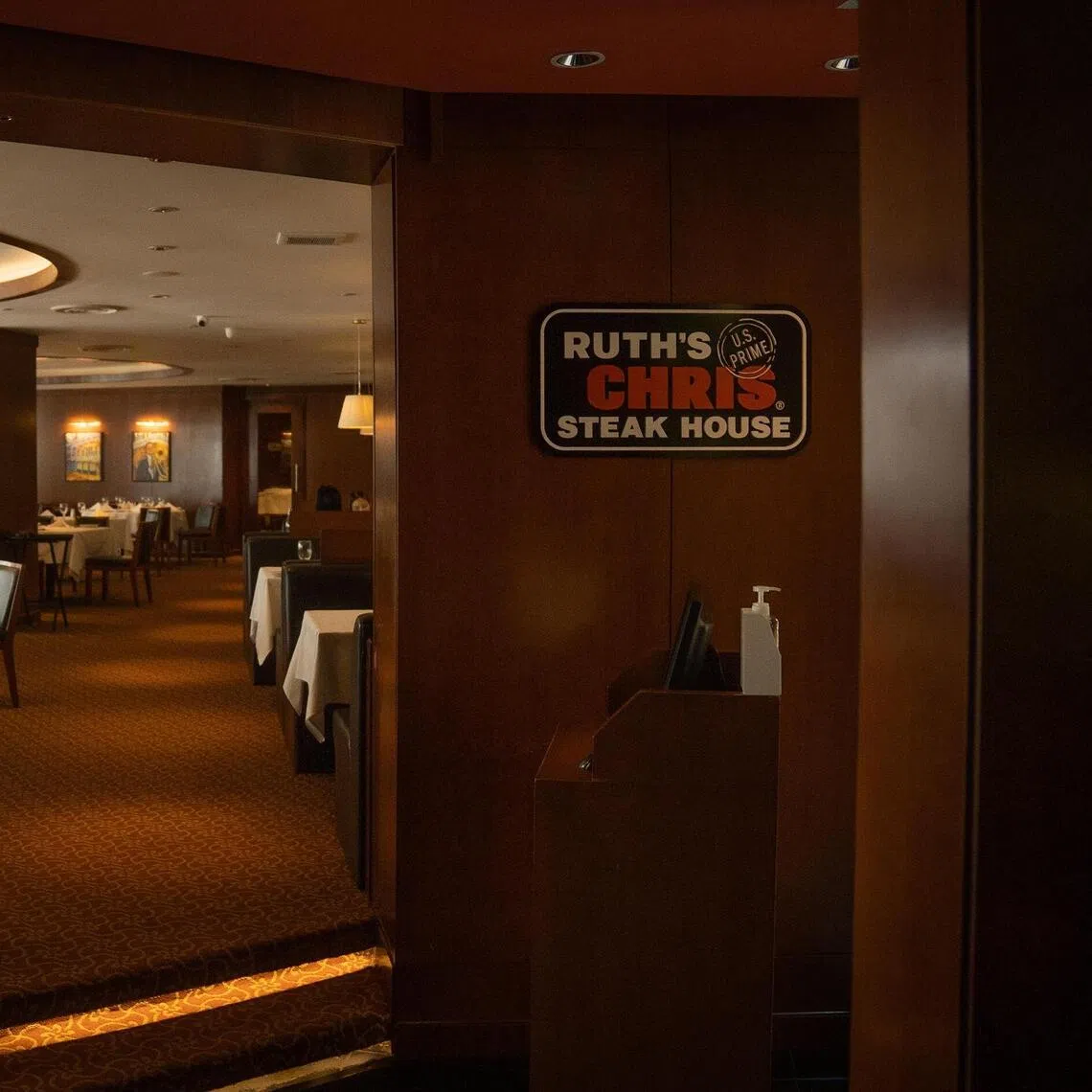 Ruth's Chris Steak House at Parkroyal Collection Marina Bay, Singapore. 