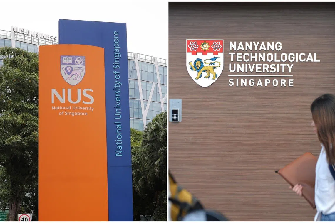 NUS has been in the top 50 list since at least 2011, and NTU since 2020.