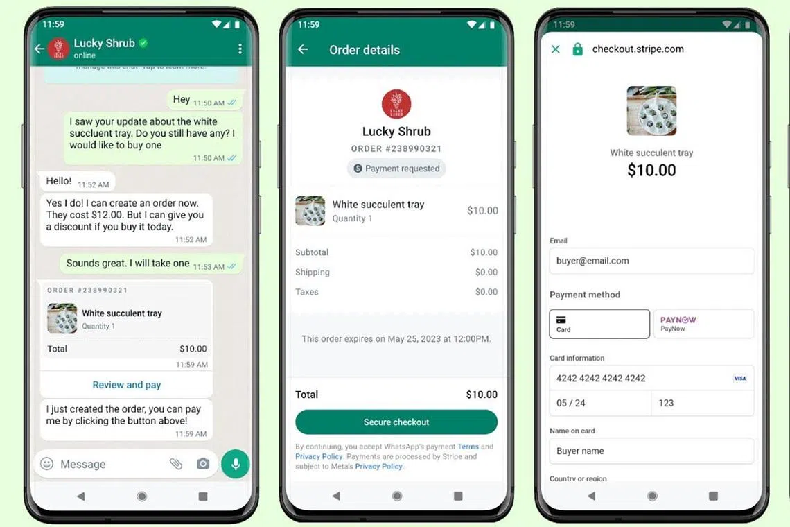 shwhatsapp09 - You can now pay with WhatsApp in Singapore

Credit: WhatsApp