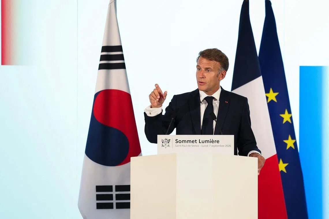 Macron urges EU-wide ban on social media for under-15s in letter to von der Leyen; France's own ban was struck down