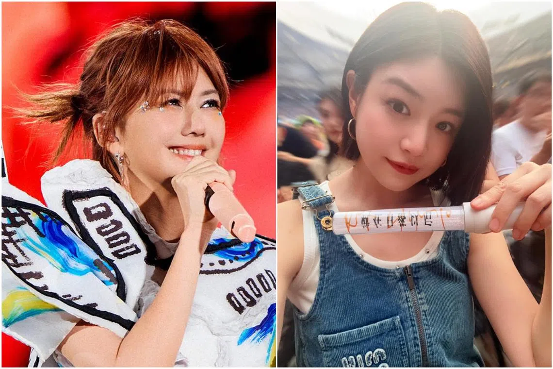 Michelle Chen (right) was among the 50,000 spectators who turned up for Stefanie Sun’s concert in Beijing on June 13.