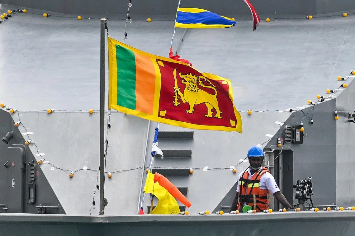 A Sri Lanka Navy statement said 104 Myanmar nationals were found aboard a small trawler that had run into engine trouble.