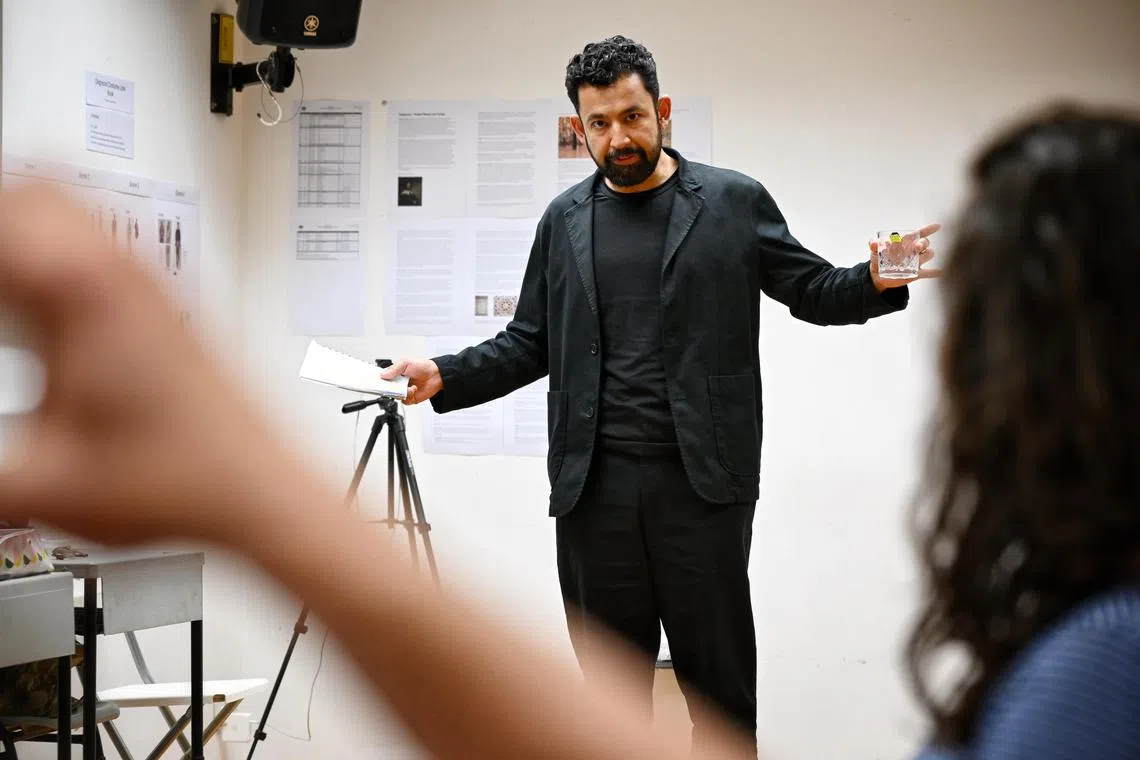 ST20240725_202485400468 Kua Chee Siong/ shdisgraced/ Profile of Daniel Jenkins (director and acted in the last production of Disgraced) and Ghafir Akbar (actor of this production) for a preview of Singapore Theatre Company’s Disgraced at the Singapore Theatre Company on July 25, 2024.