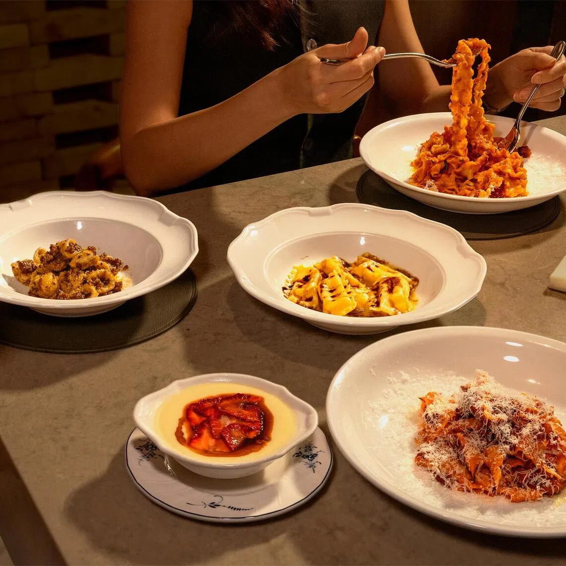 Osteria Mozza's new pasta tasting menu includes four plates of pasta.