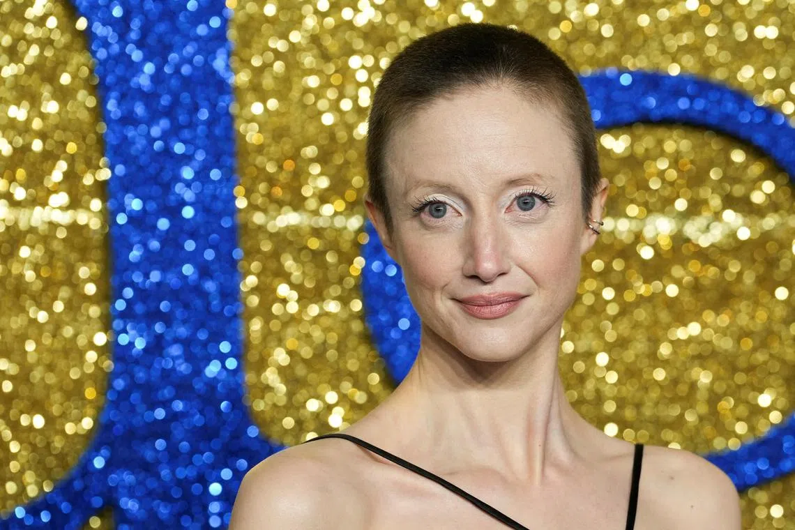 Andrea Riseborough plays a Texas single mother struggling with alcoholism in the film To Leslie.