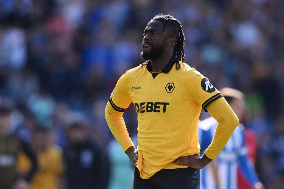 Soccer Football - Premier League - Brighton & Hove Albion v Wolverhampton Wanderers - The American Express Community Stadium, Brighton, Britain - May 9, 2026 Wolverhampton Wanderers' Tolu Arokodare reacts after the match REUTERS/Jaimi Joy