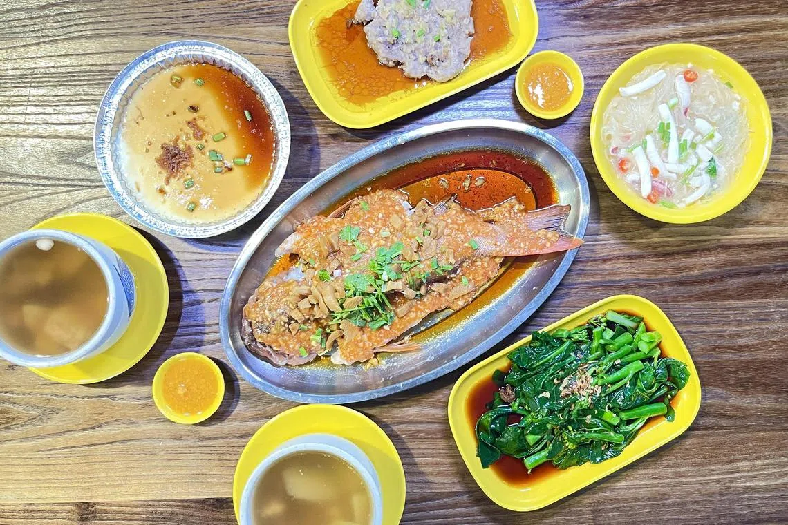 Hawker stall Souperb offers a range of home-style dishes.