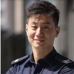 (From left) SAF Medical Corps chief Colonel (Dr) Mark Tan, Special Constable Corporal Kieron Foo Kai-En and Sergeant (1) Md. Lucas Foo Kok Yi.