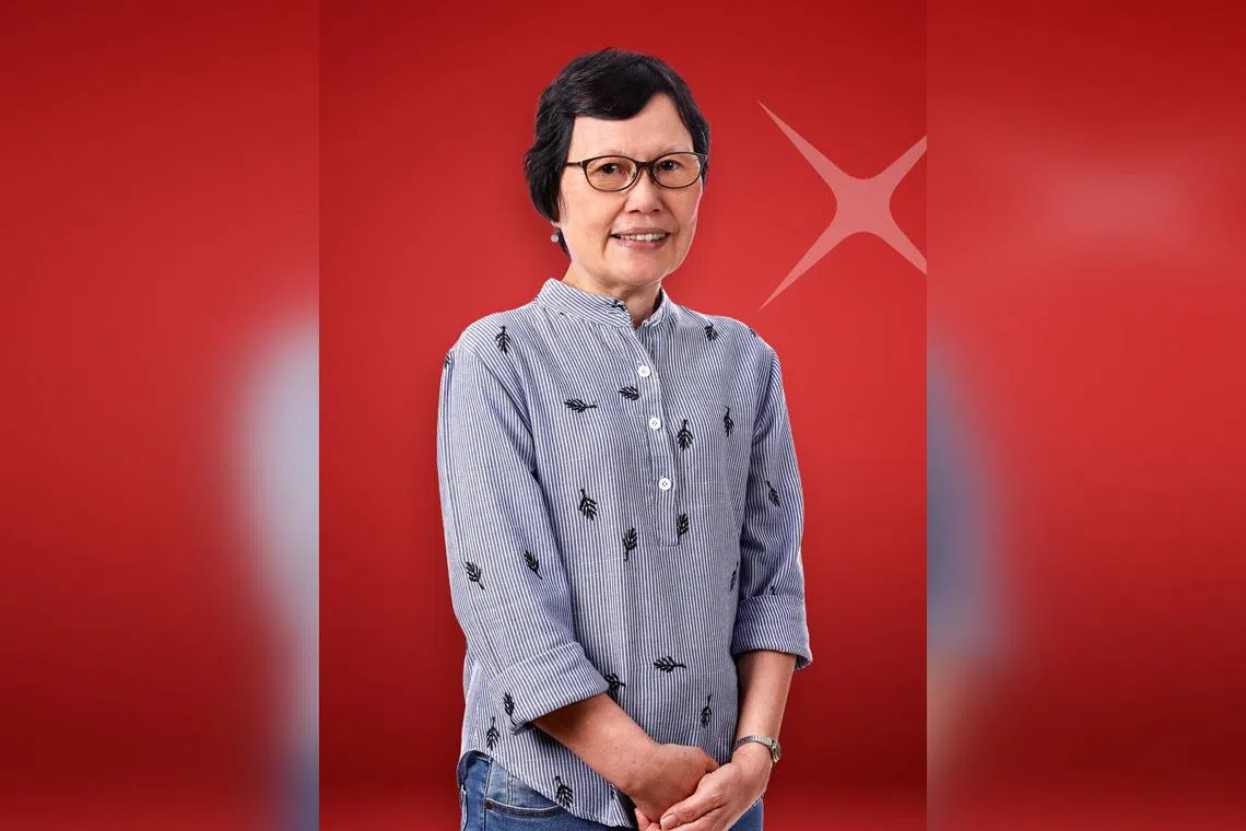 Ms Linette Lee, a vice-president at DBS' credit control unit. She has been with the bank for 47 years.