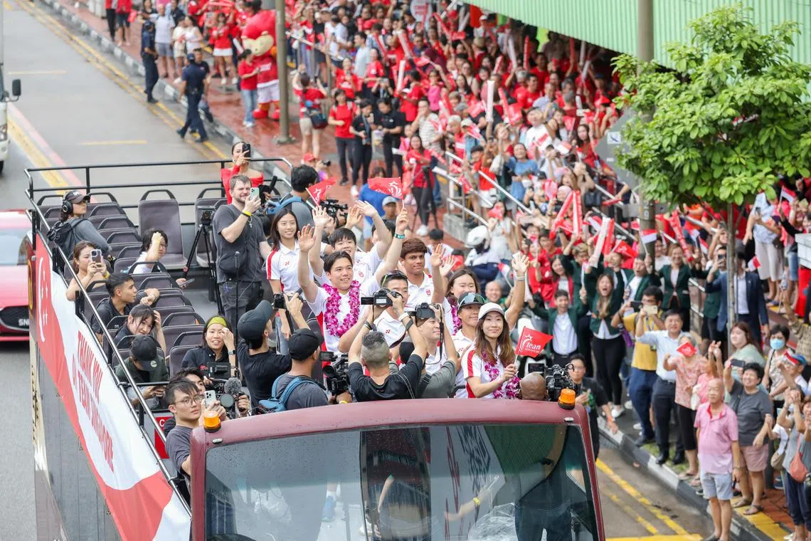 The Singapore Olympic and Paralympic contingents will be honoured at October's sitting of Parliament