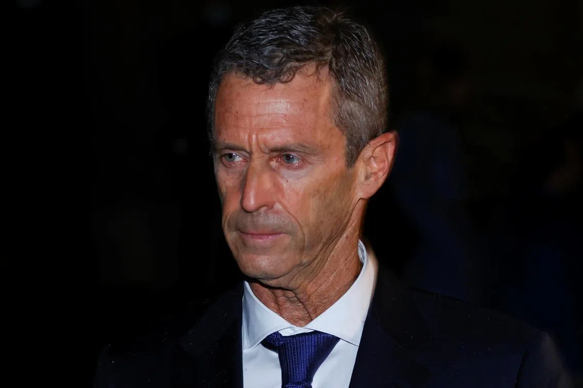 Israeli billionaire Beny Steinmetz leaves the courthouse after a verdict on corruption charges, in Geneva, Switzerland January 22, 2021. REUTERS/Denis Balibouse/File Photo