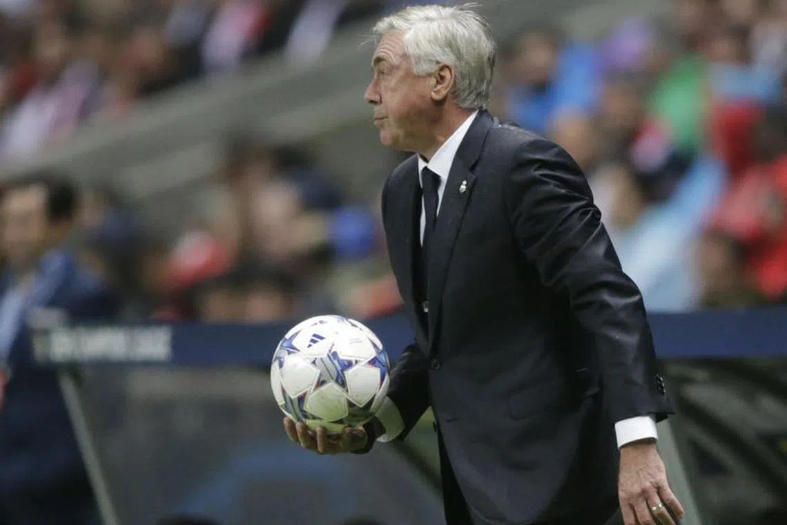 Soccer Football - Champions League - Group C - S.C. Braga v Real Madrid - Estadio Municipal de Braga, Braga, Portugal - October 24, 2023 Real Madrid coach Carlo Ancelotti during the match REUTERS/Miguel Vidal/File photo