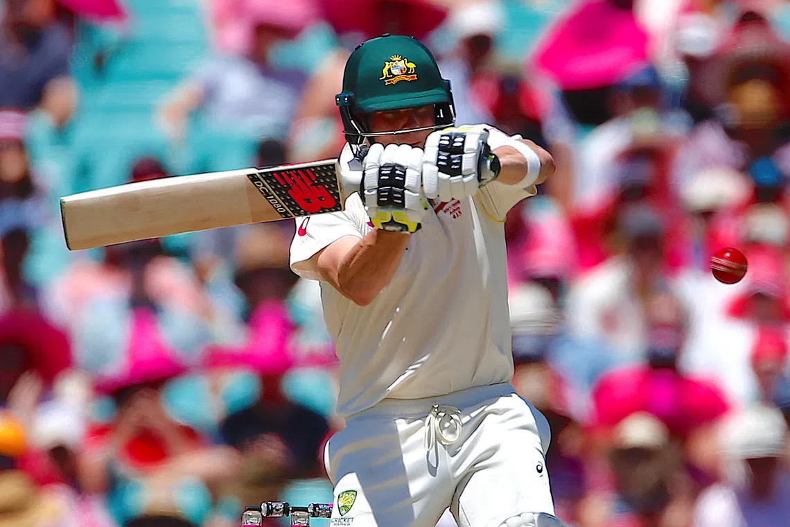 FILE PHOTO: Cricket - Ashes test match - Australia v England - SCG, Sydney, Australia, January 6, 2018. Steve Smith prepares to hit a boundary during the third day of the fifth Ashes cricket test match.    REUTERS/David Gray/File Photo