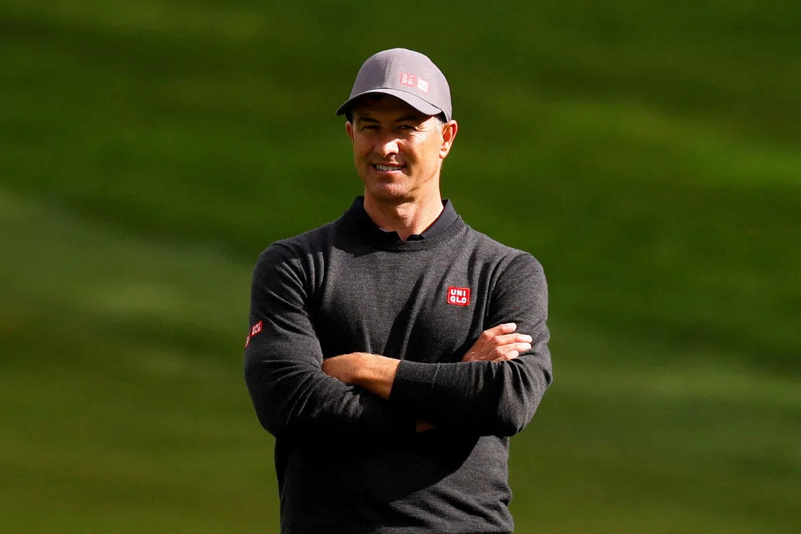 FILE PHOTO: Golf - European Tour - BMW PGA Championship - Wentworth Club, Virginia Water, Britain - September 10, 2025 Australia's Adam Scott during the Pro-Am  Action Images via Reuters/Andy Couldridge/File Photo