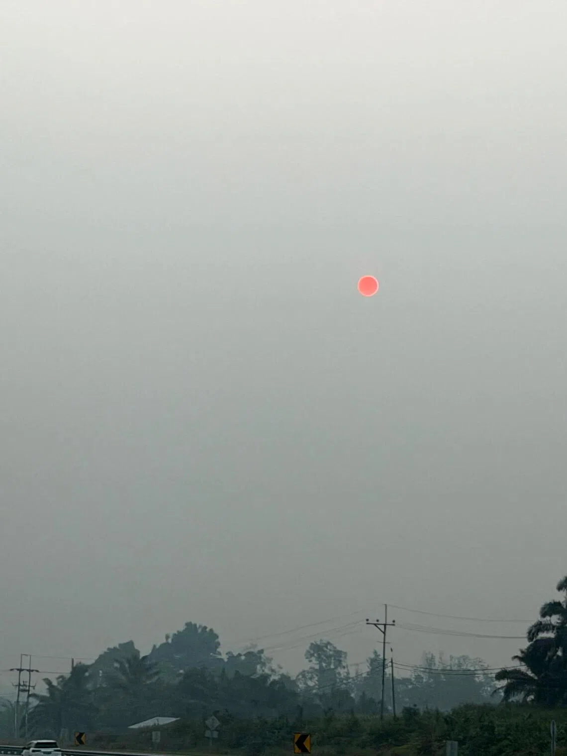 The haze in Kuching on Aug 29.