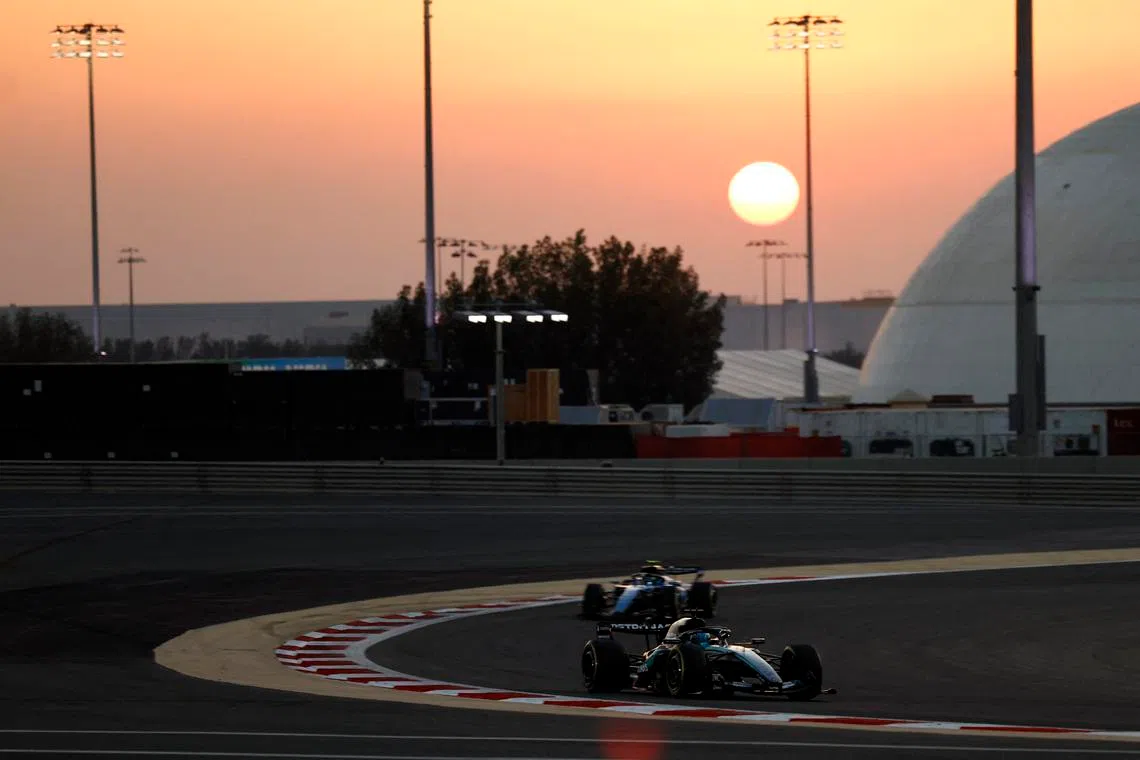 Formula One F1 - Pre Season Testing - Bahrain International Circuit, Sakhir, Bahrain - February 20, 2026 Mercedes' George Russell during the pre season testing REUTERS/Hamad I Mohammed
