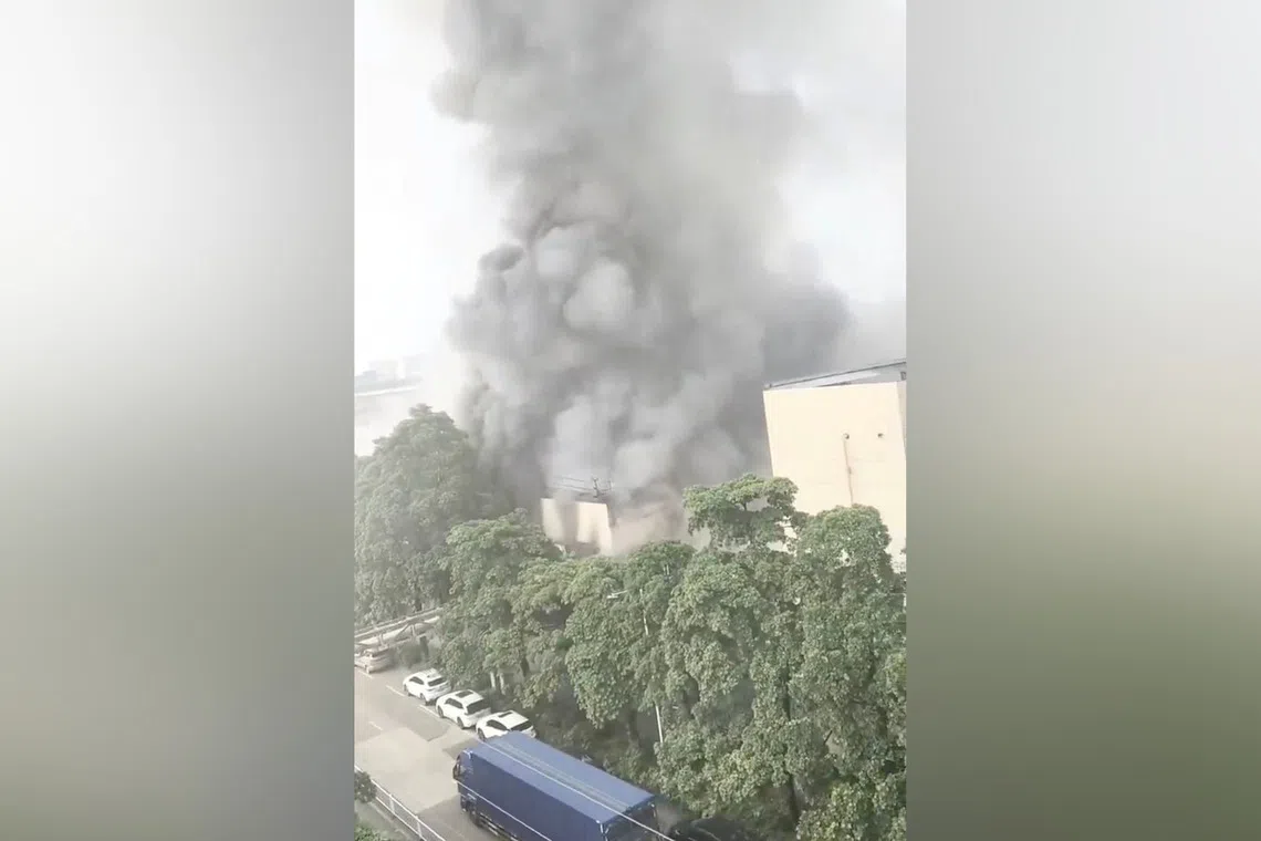 The fire was extinguished in about an hour, state television reported.