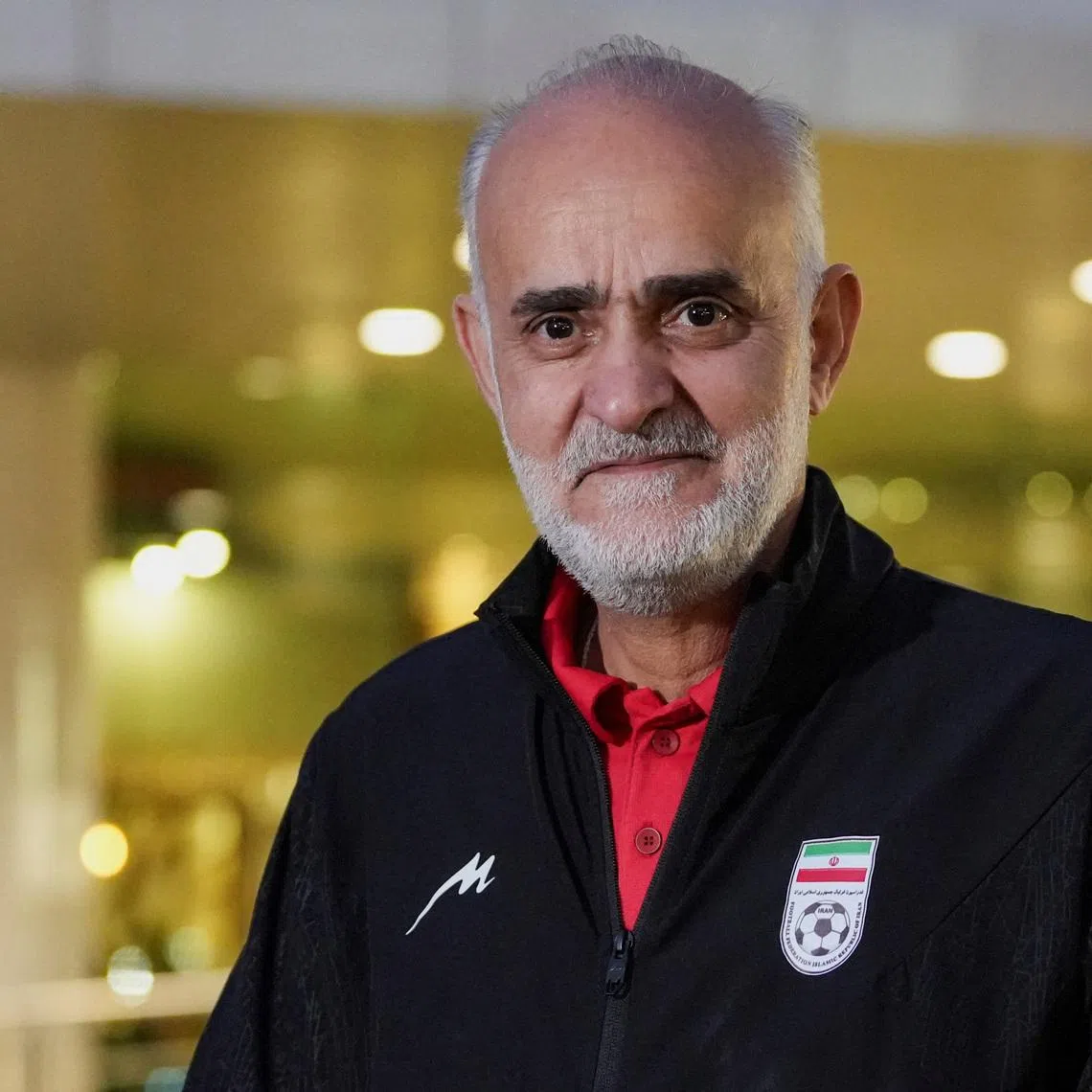 Mahdi Mohammad Nabi, Iran's World Cup team supervisor and one of the 15 Iranian soccer federation members denied visas to travel to the U.S. for the World Cup games, attends an interview with Reuters at a hotel in Tijuana, Mexico, on June 11, 2026. REUTERS/Aimee Melo