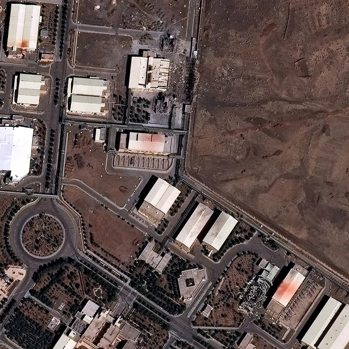 A satellite image shows a closer view of the Natanz Nuclear Facility with new building damage, amid the U.S.-Israeli conflict with Iran, near Natanz, Iran, March 2, 2026. Vantor/Handout via REUTERS