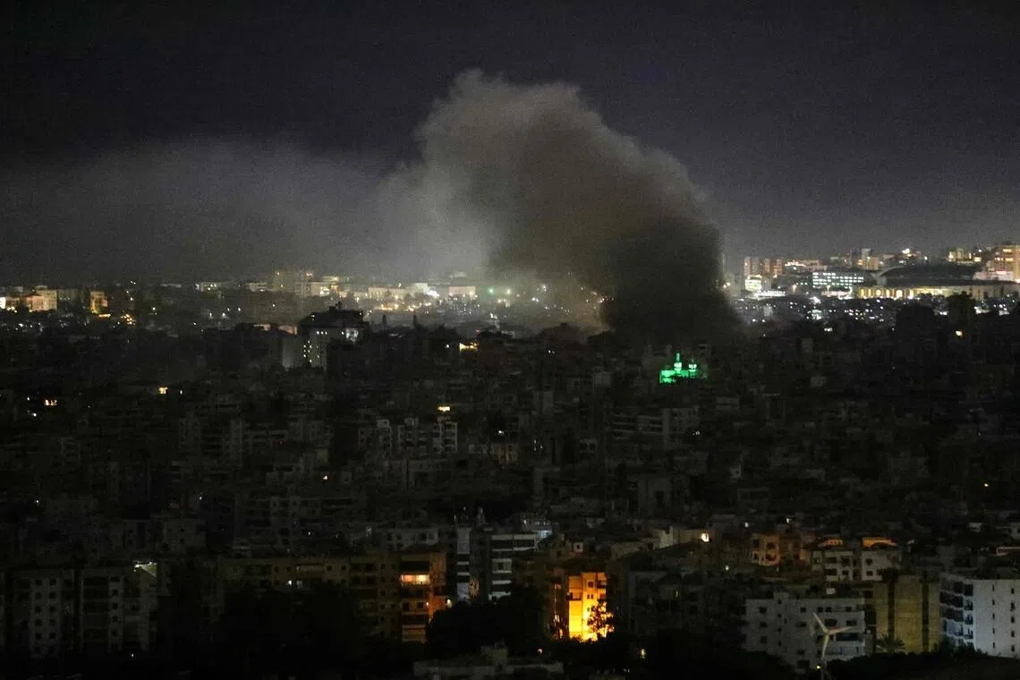 Israeli strikes hit north Beirut suburb, south Lebanon