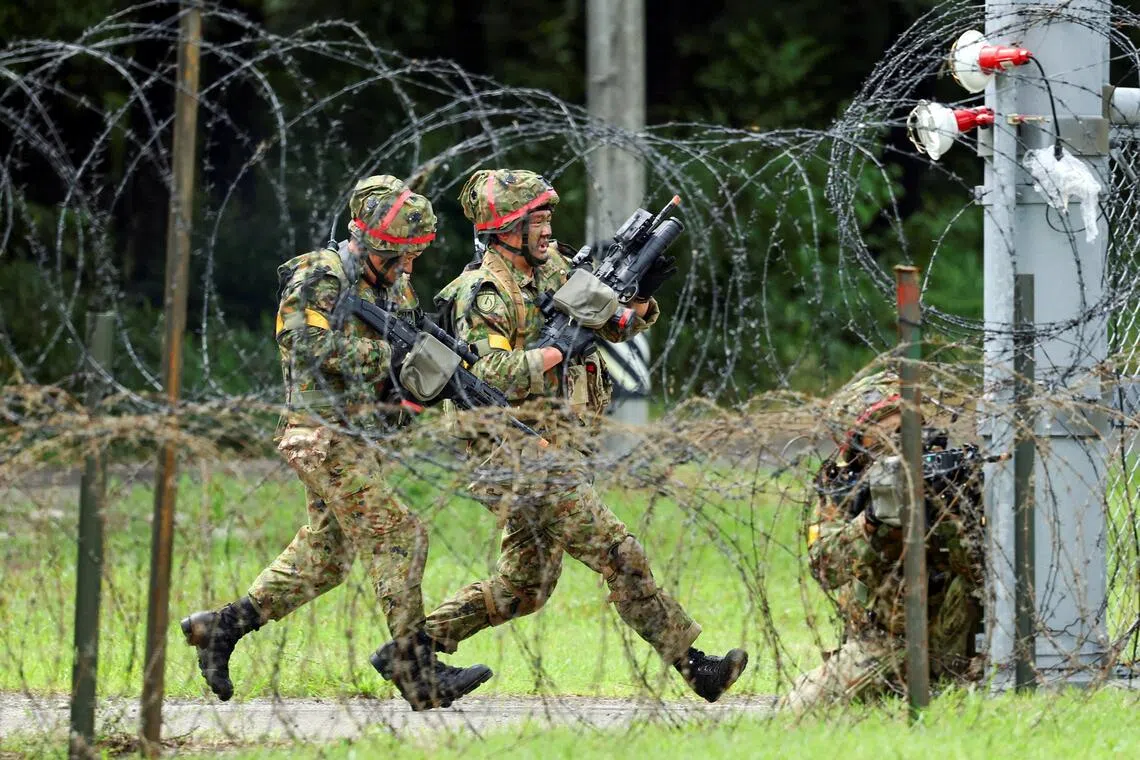 The drill is one of the largest between Japan and the US, with around 45,000 Japanese Self-Defense Forces personnel and 12,000 US troops.