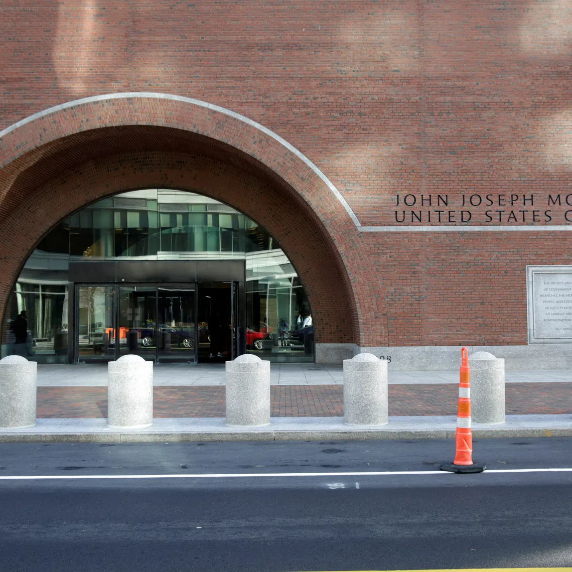 FILE PHOTO: The exterior of John Jospeh Moakley US Courthouse in Boston, Massachusetts, November 28, 2018. REUTERS/Katherine Taylor/File Photo