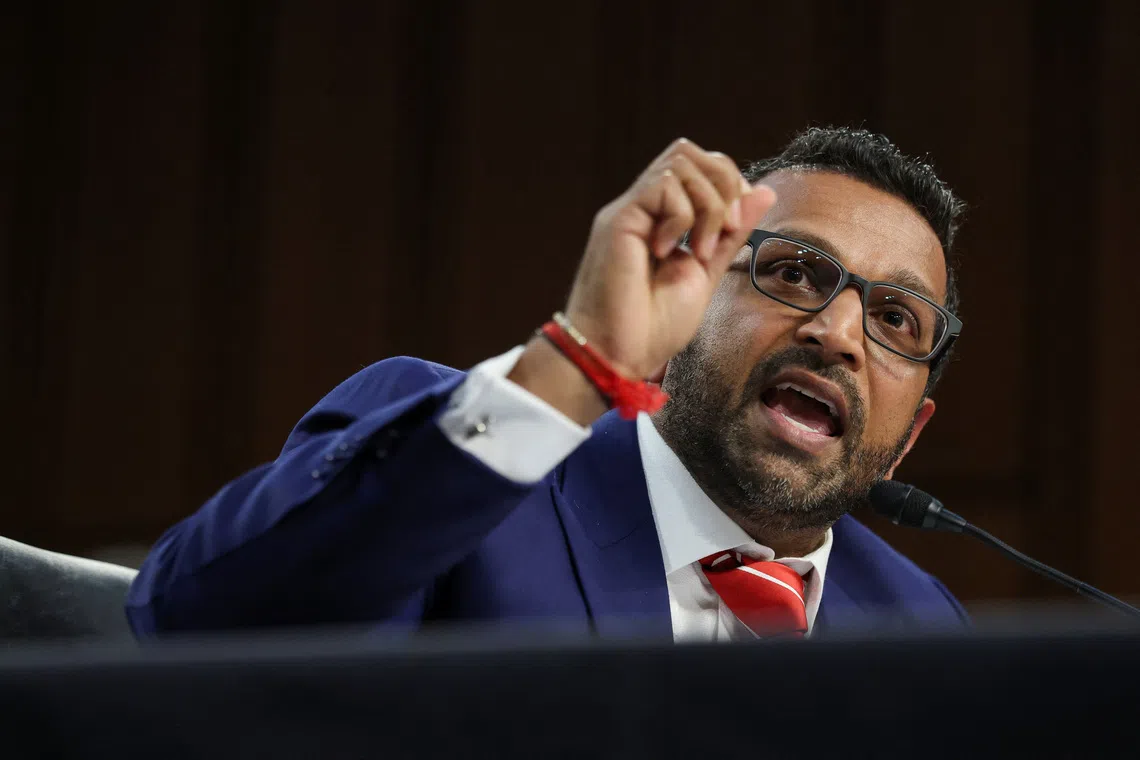 FBI Director Kash Patel gestures as he testifies before a Senate Judiciary Committee hearing on oversight of the Federal Bureau of Investigation, on Capitol Hill in Washington, D.C., U.S., September 16, 2025. REUTERS/Jonathan Ernst