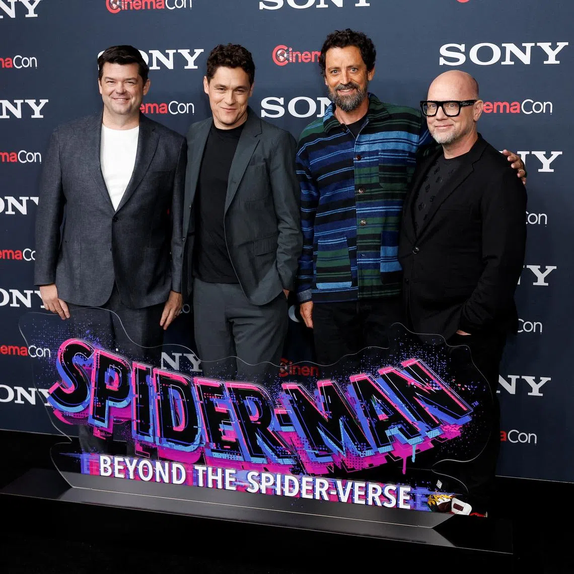 Writer-producers Phil Lord and Chris Miller, as well as directors Justin K. Thompson and Bob Persichetti were at CinemaCon to promote the latest Spider-Man film.
