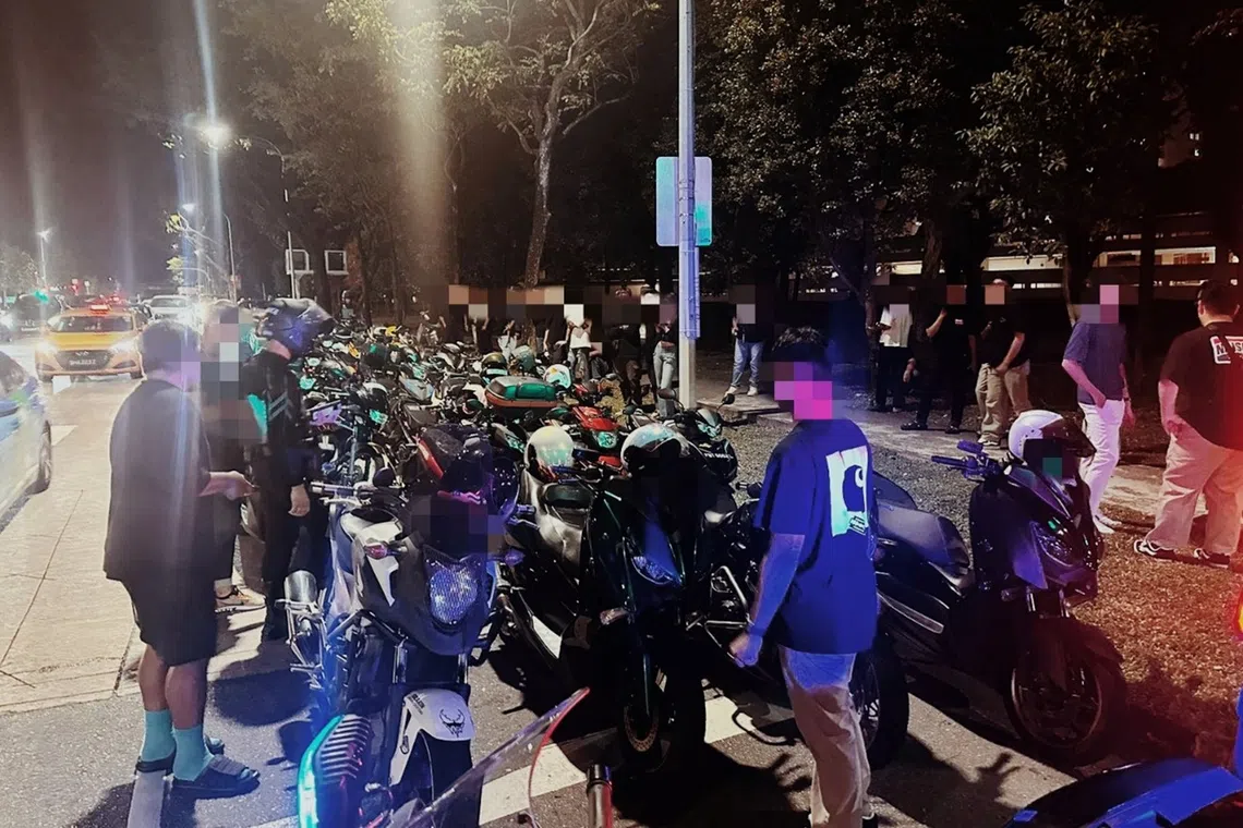 TP said a 31-year-old male motorcyclist was also arrested for drug-related offences and for possessing an offensive weapon.