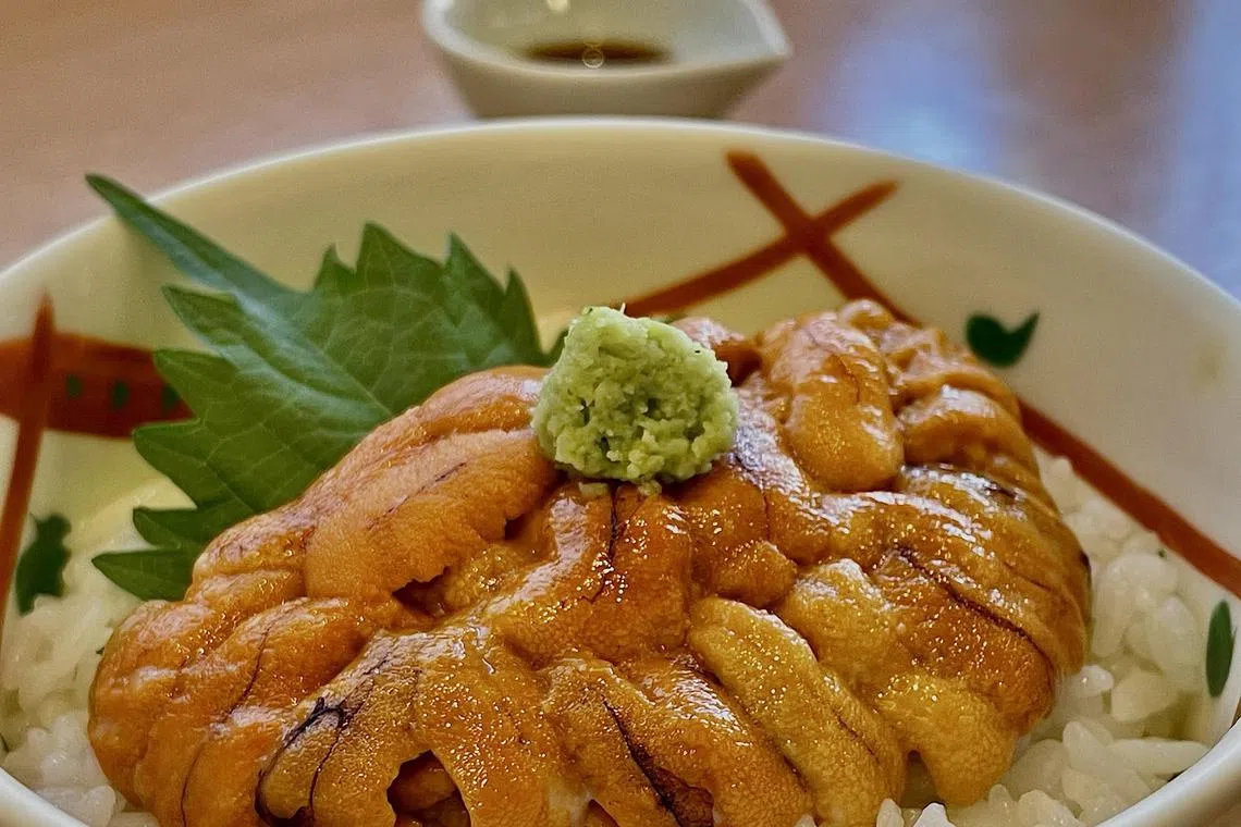 Hokkaido is known for its sea urchin or uni, deemed by many chefs as the best in the world. 