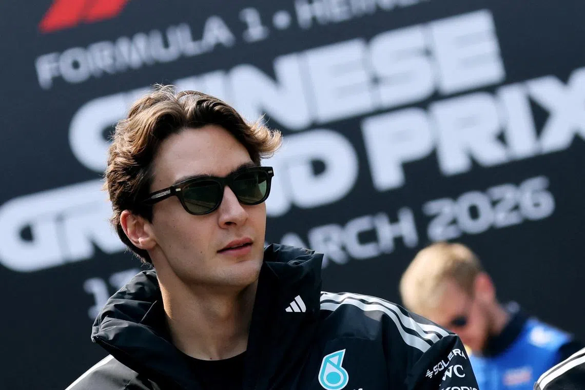 Formula One F1 - Chinese Grand Prix - Shanghai International Circuit, Shanghai, China - March 12, 2026 Mercedes' George Russell ahead of the Chinese Grand Prix REUTERS/Maxim Shemetov