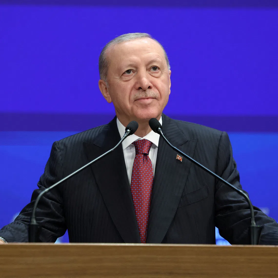 Turkish President Tayyip Erdogan speaks during a meeting at his ruling AK Party (AKP) in Ankara, Turkey, October 7, 2026. Mustafa Kamaci/Presidential Press Office/Handout via REUTERS