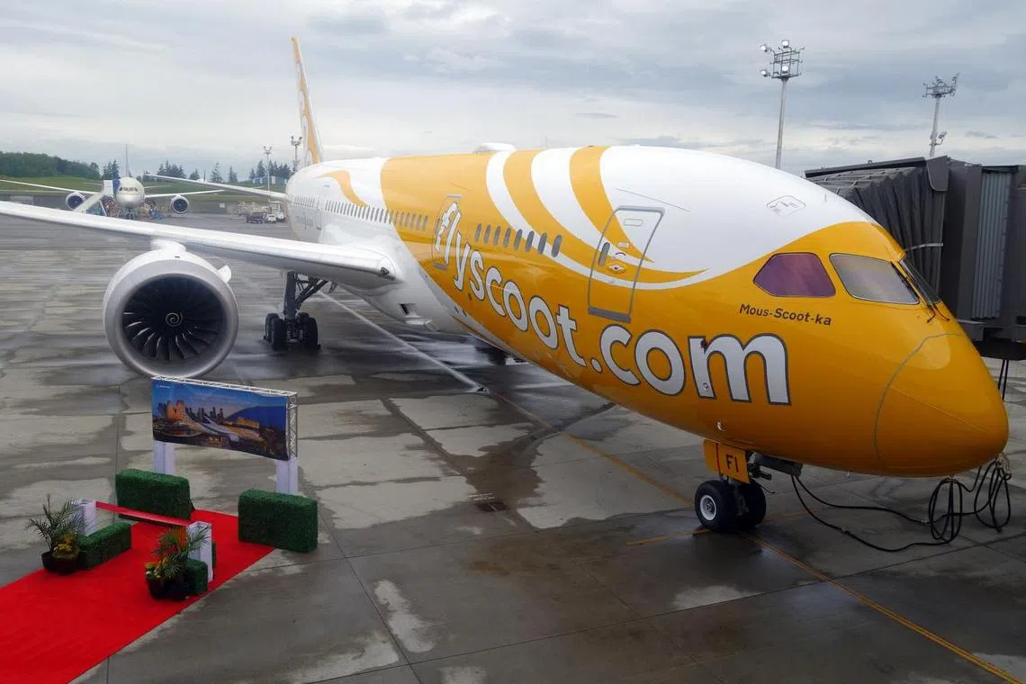 Scoot said it would use he widebody Boeing 787 Dreamliner planes, which can seat more than 300 passengers, for the route.