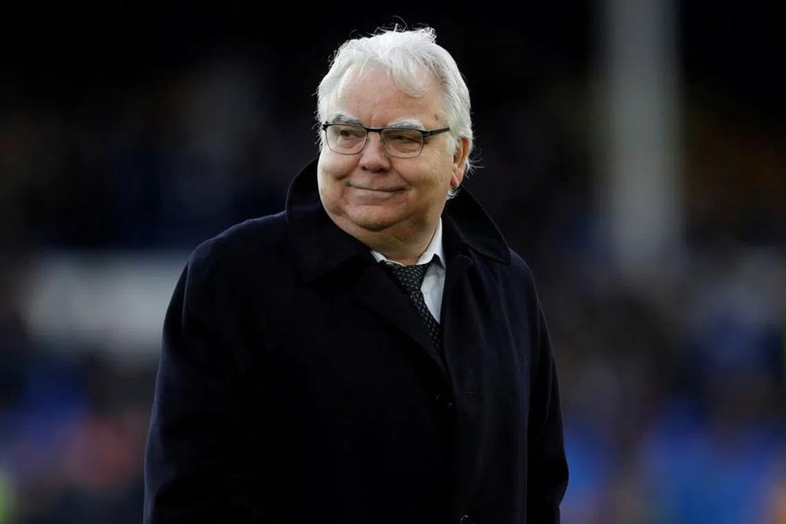 FILE PHOTO: Soccer Football - Premier League - Everton vs Huddersfield Town - Goodison Park, Liverpool, Britain - December 2, 2017   Everton chairman Bill Kenwright before the match REUTERS/Russell Cheyne/File Photo