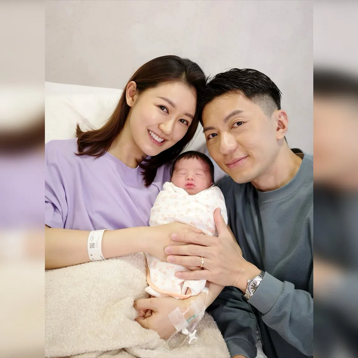 Hong Kong celebrity couple Bowie Cheung (left) and Benjamin Yuen announced the arrival of their second child on Instagram on Nov 6.
