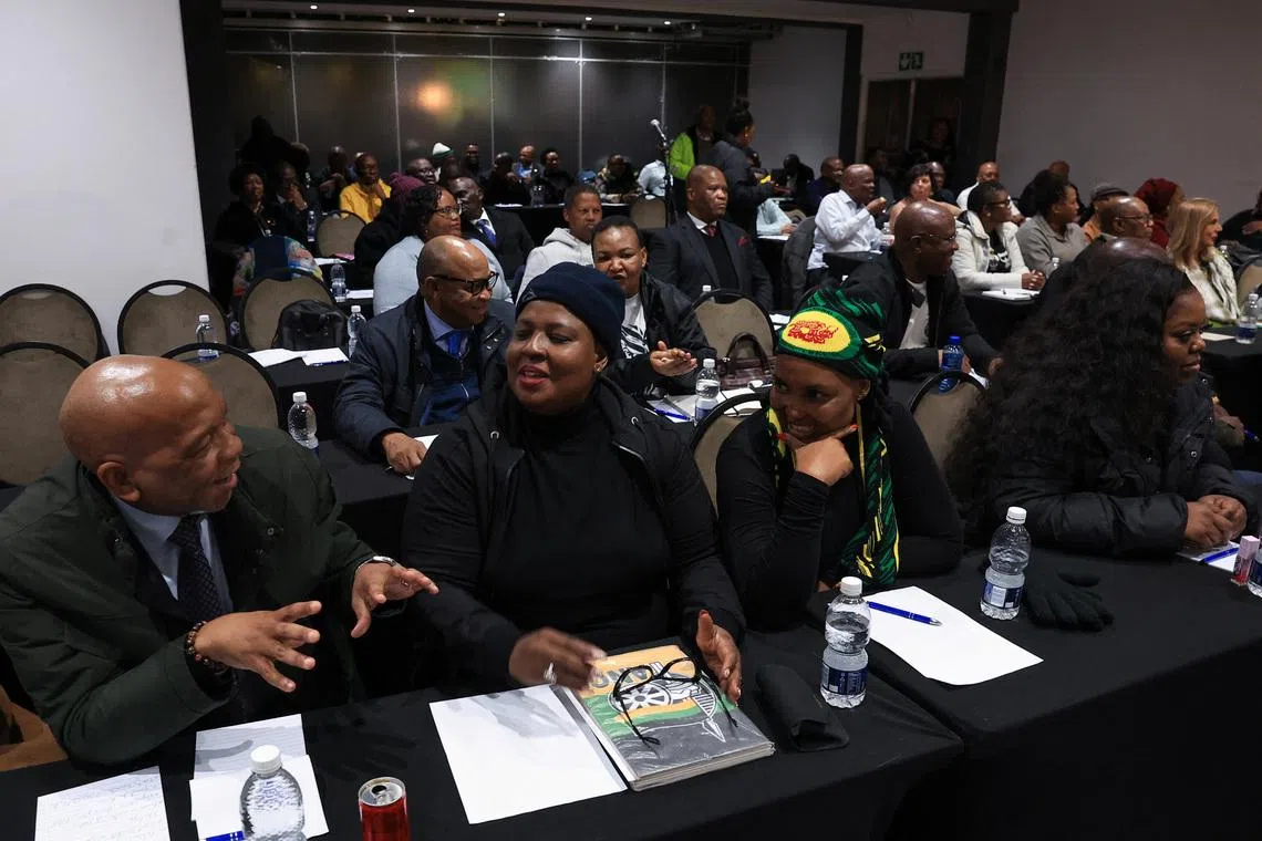South Africa's ANC executive closes ranks around Ramaphosa over "Farmgate" scandal, SABC reports