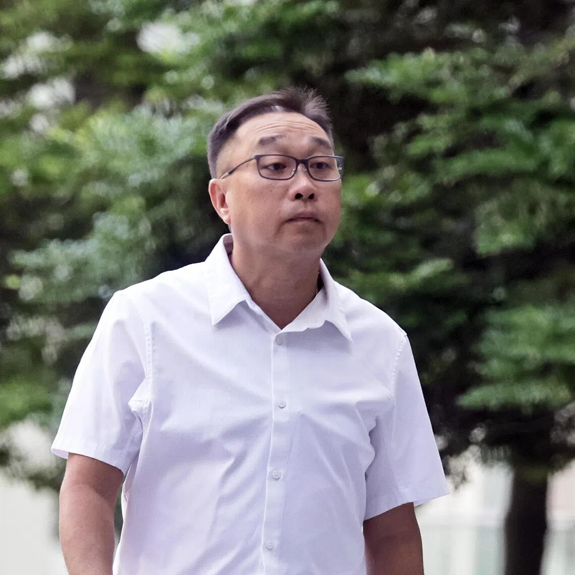 Tan Kheng Yeow arriving at State Courts on Nov 14, 2025.