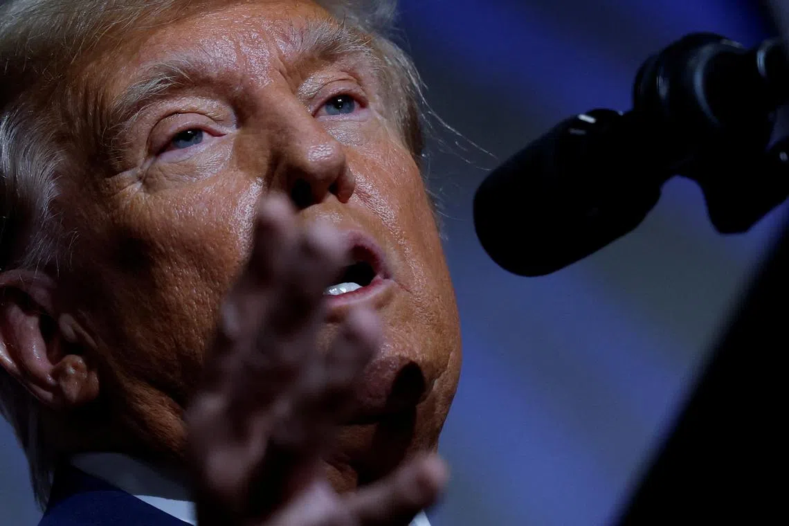 Mr Trump was rebuked for saying he would support attack on Nato members who did not contribute financially.