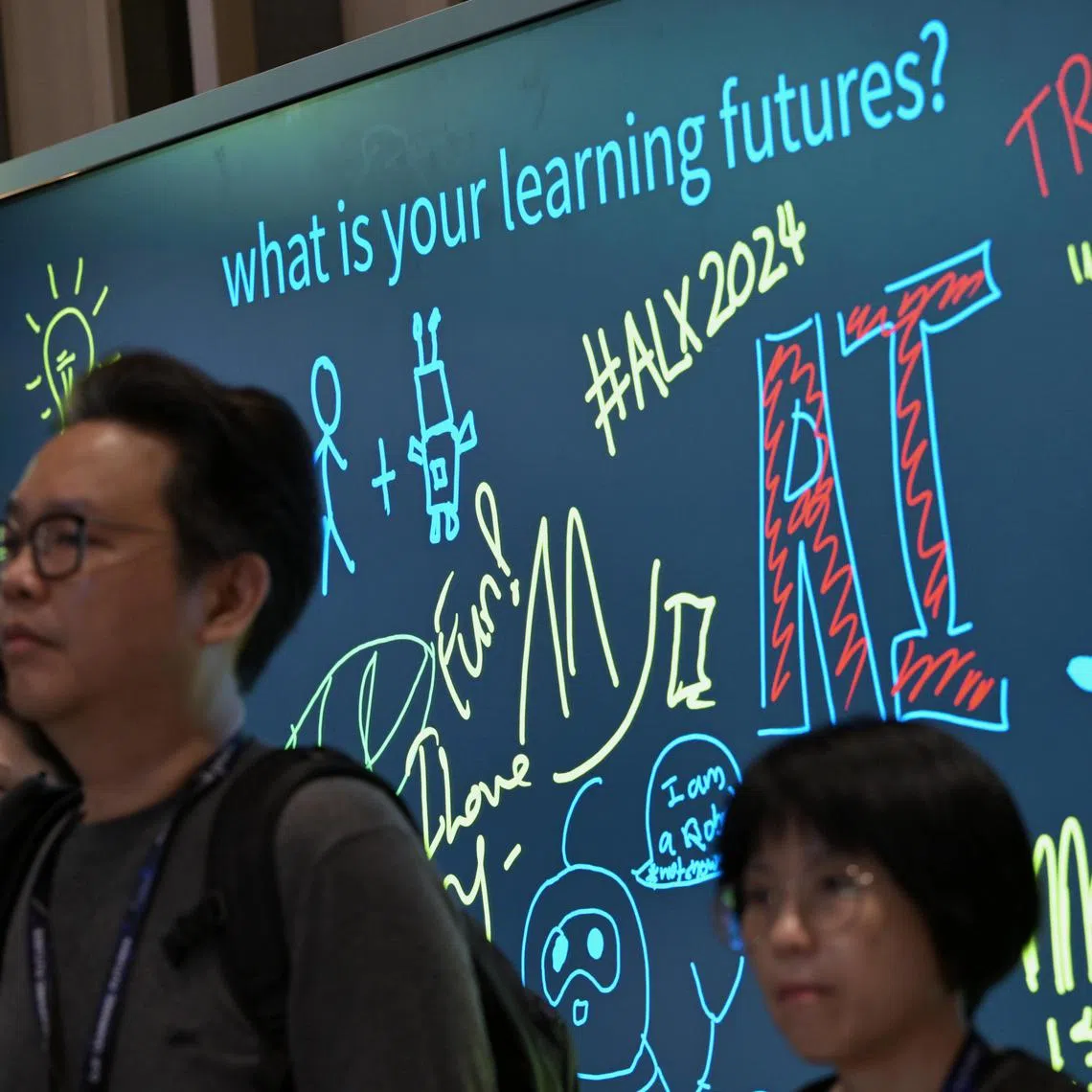 Guests at Adult Learning
Xchange 2024 (ALX) on January 19, 2024. The conference touches on topics like A.I.