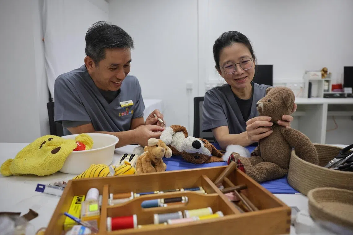 Toy restorers Isaac Kong and Pamela Theng used to run a professional restoration service from their Jurong HDB flat.