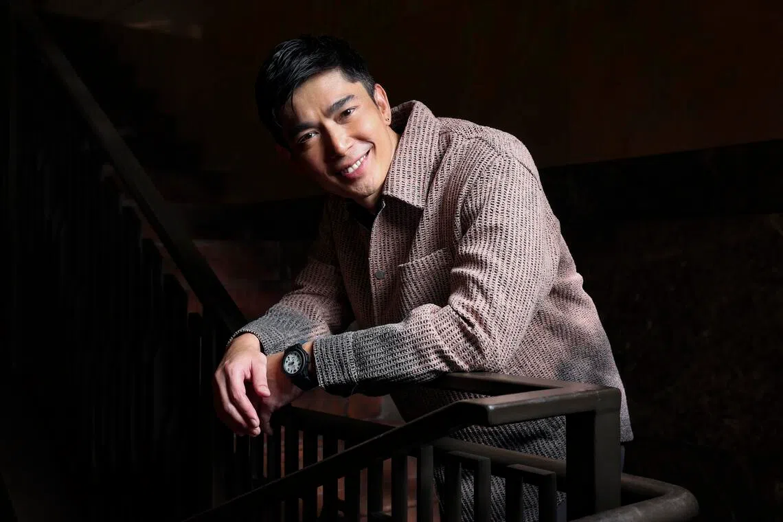 Portrait of actor Elvin Ng at Ulu Pandan Community Club on April 16, 2026. ST PHOTO: BRIAN TEO