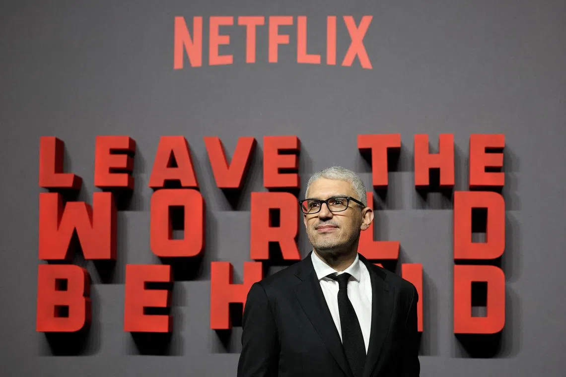 Director Sam Esmail attends the World Premiere of the film Leave The World Behind in London. 
