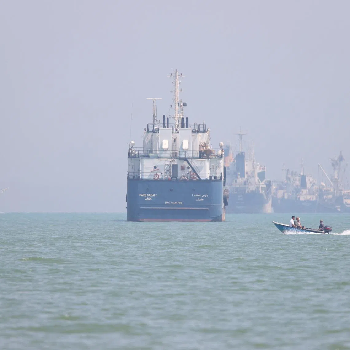 Vessels in the Strait of Hormuz near the beach of Bandar Abbas, Iran, June 11, 2026. Amirhosein Khorgooi/ISNA/WANA (West Asia News Agency) via REUTERS