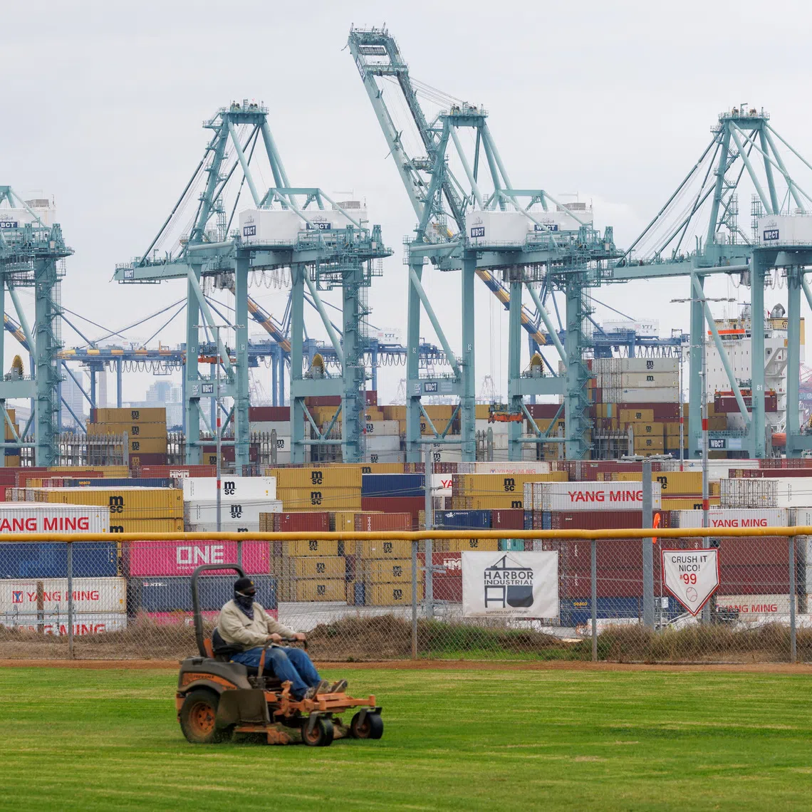 The incident happened at the San Pedro port in Los Angeles on Nov 21.