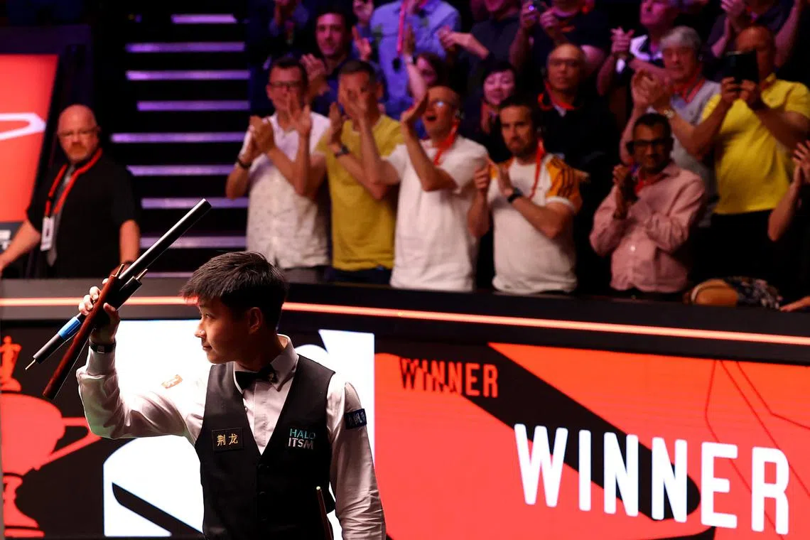 Zhao Xintong routs Ronnie O’Sullivan to reach World Snooker Championship final