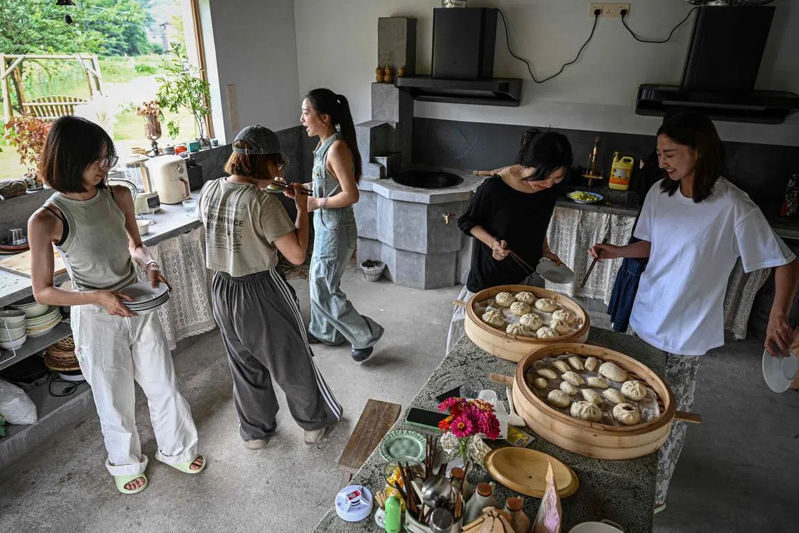 Women come to share mutual support and “talk freely about intimate stuff” while others seek companionship or refuge from harassment.