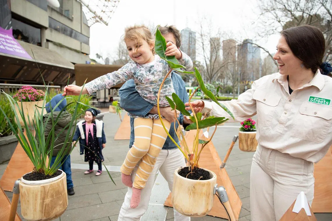 ecfun25 - The plants at Playable Streets' interactive installation make sounds when you touch them. 



PHOTO: MICHELLE LI
