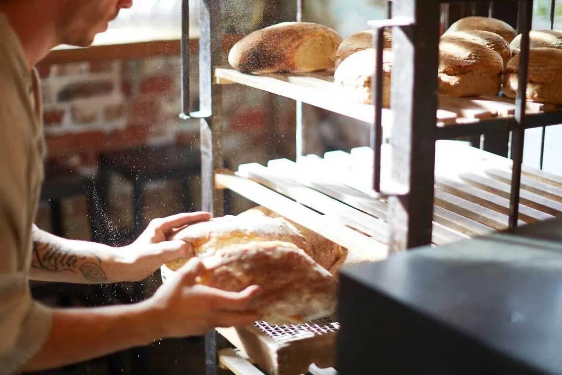 Freshly baked wood-fired sourdough bread from Bread in Common, Western Australia